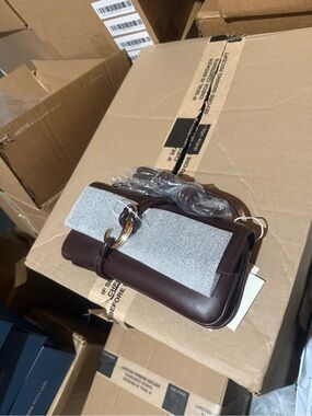 NWT Dolce Vita Alice Shoulder Bag Brown Cherry Leather